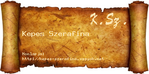 Kepes Szerafina névjegykártya